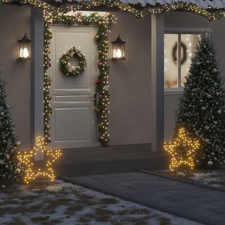 Christmas Light Decoration With Spikes Star 80 Leds 60 Cm