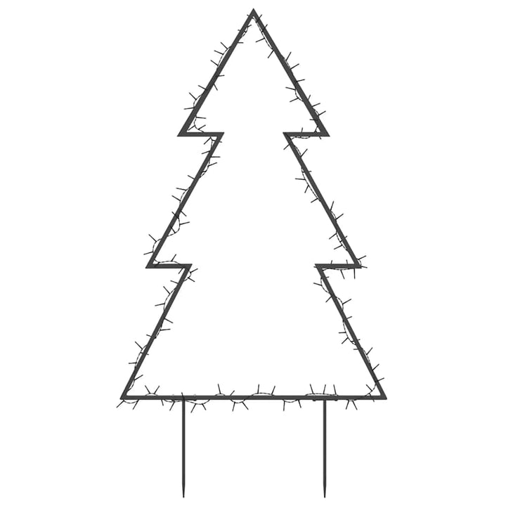 Christmas Light Decoration With Spikes Tree 115 Leds 90 Cm