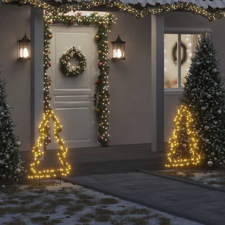 Christmas Light Decoration With Spikes Tree 115 Leds 90 Cm