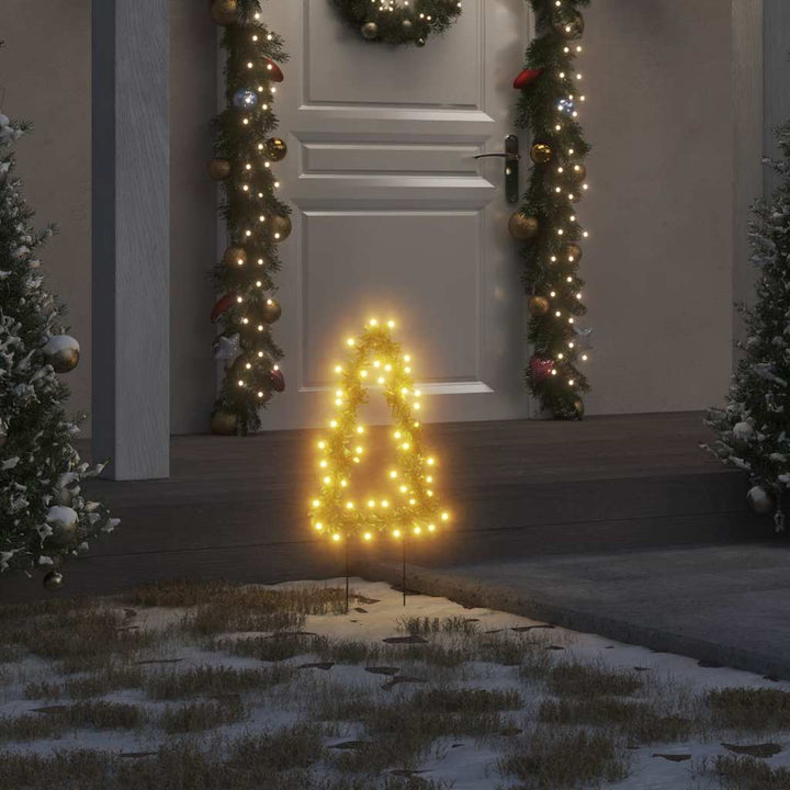Christmas Light Decoration With Spikes Tree 115 Leds 90 Cm