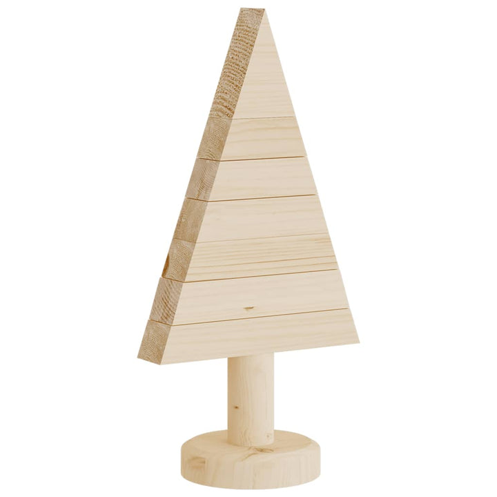 Wooden Christmas Trees For Decoration 2 Pcs 30 Cm Solid Wood Pine