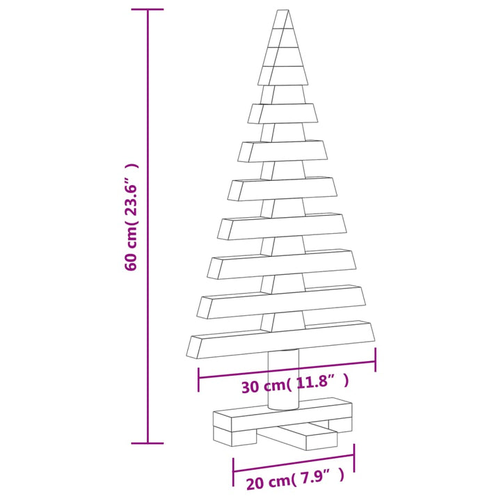 Wooden Christmas Tree For Decoration Solid Wood Pine