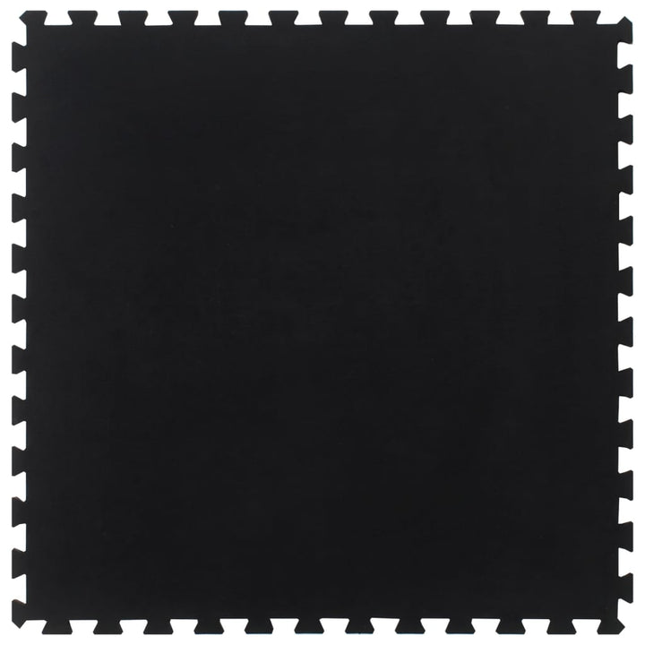 Rubber Floor Tile Black 12 Mm 100X100 Cm