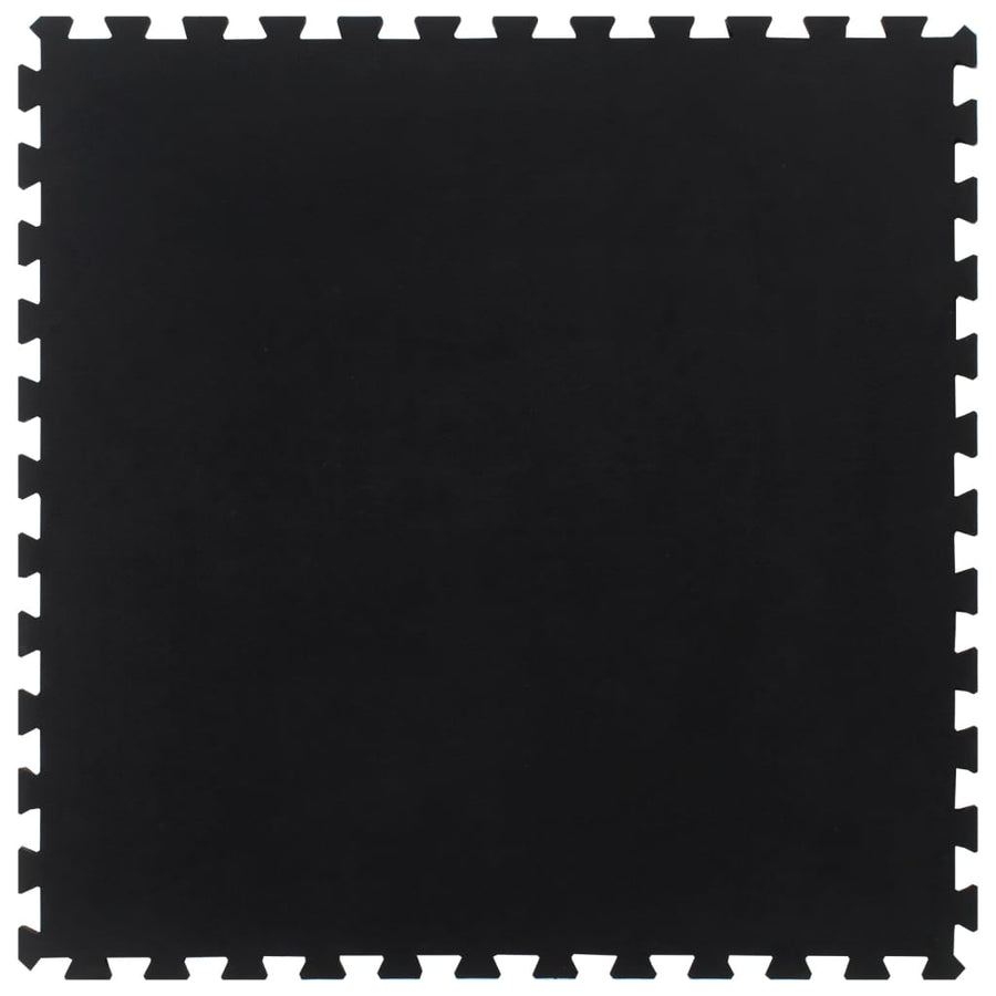 Rubber Floor Tile Black 12 Mm 100X100 Cm