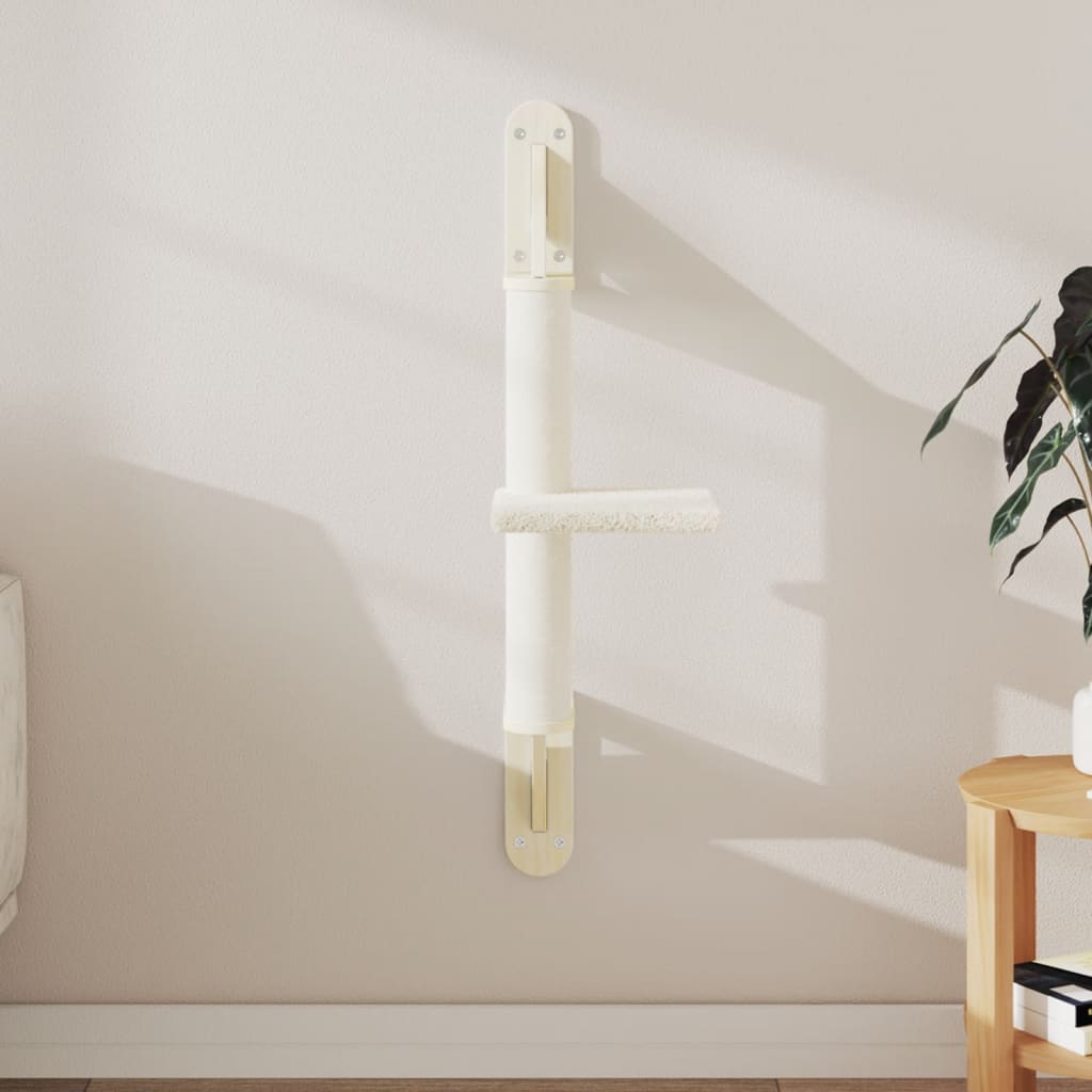 Wall-Mounted Cat Tree With Scratching Post 85.5 Cm