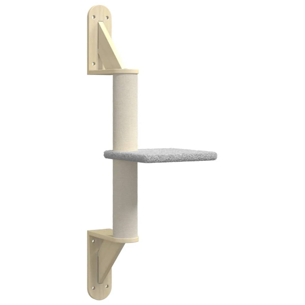 Wall-Mounted Cat Tree With Scratching Post 85.5 Cm