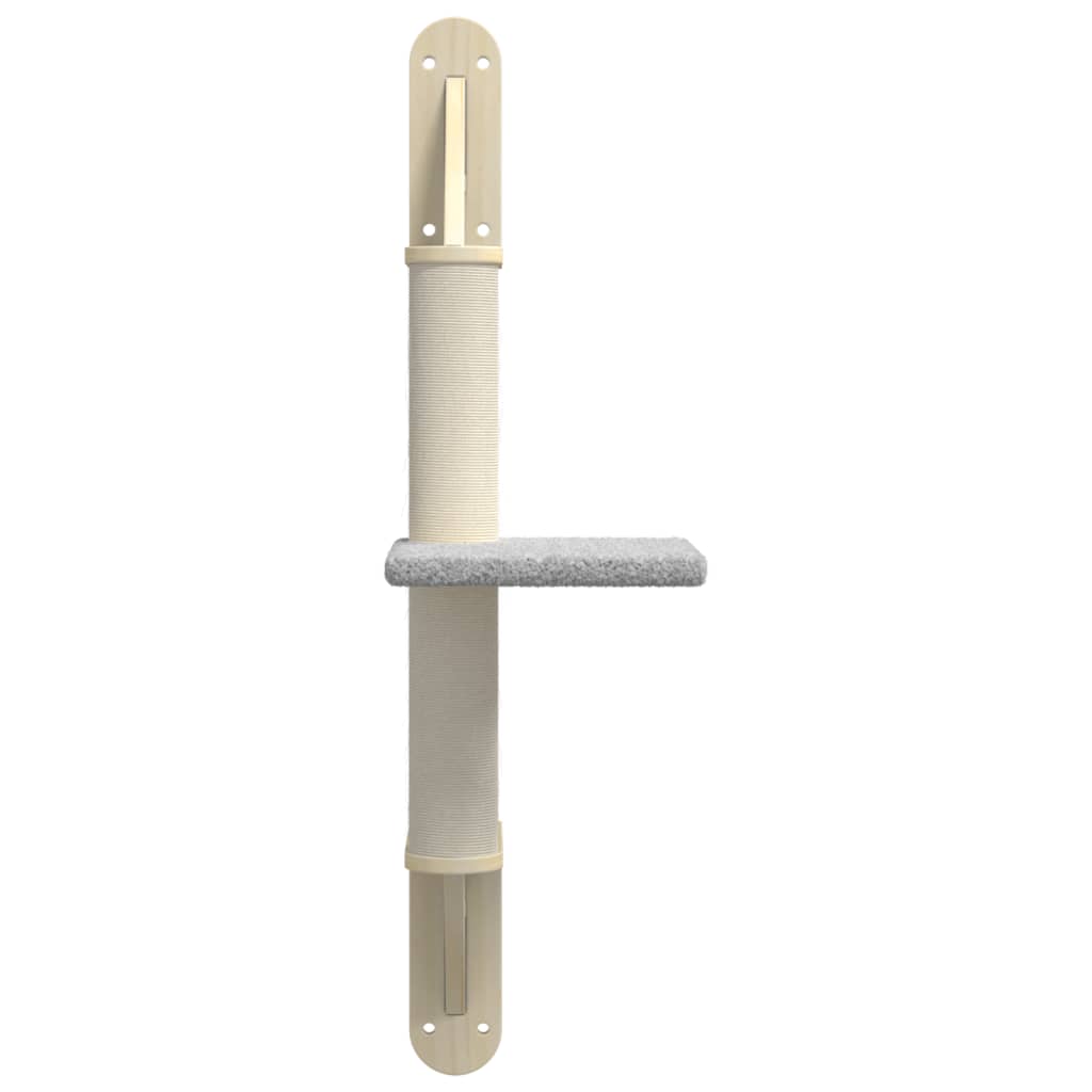 Wall-Mounted Cat Tree With Scratching Post 85.5 Cm