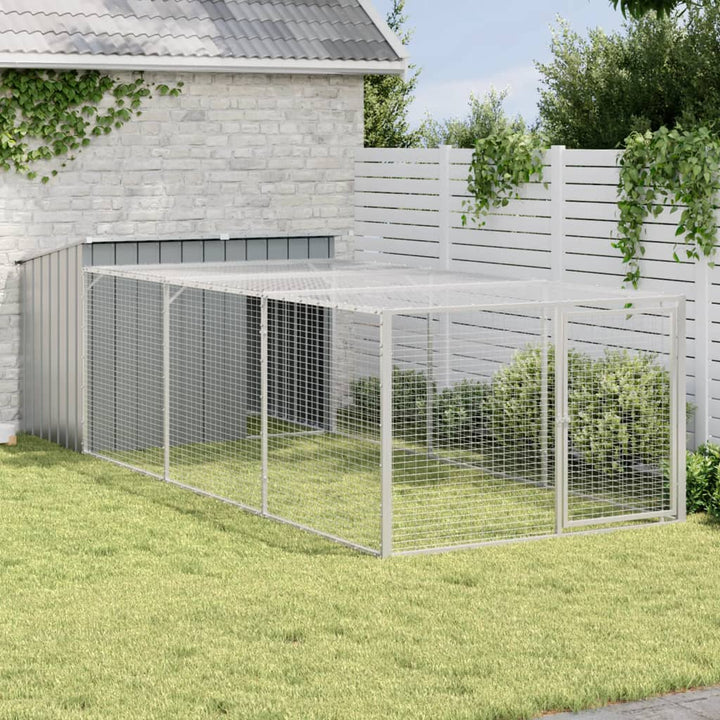 Dog House With Roof Anthracite Galvanised Steel