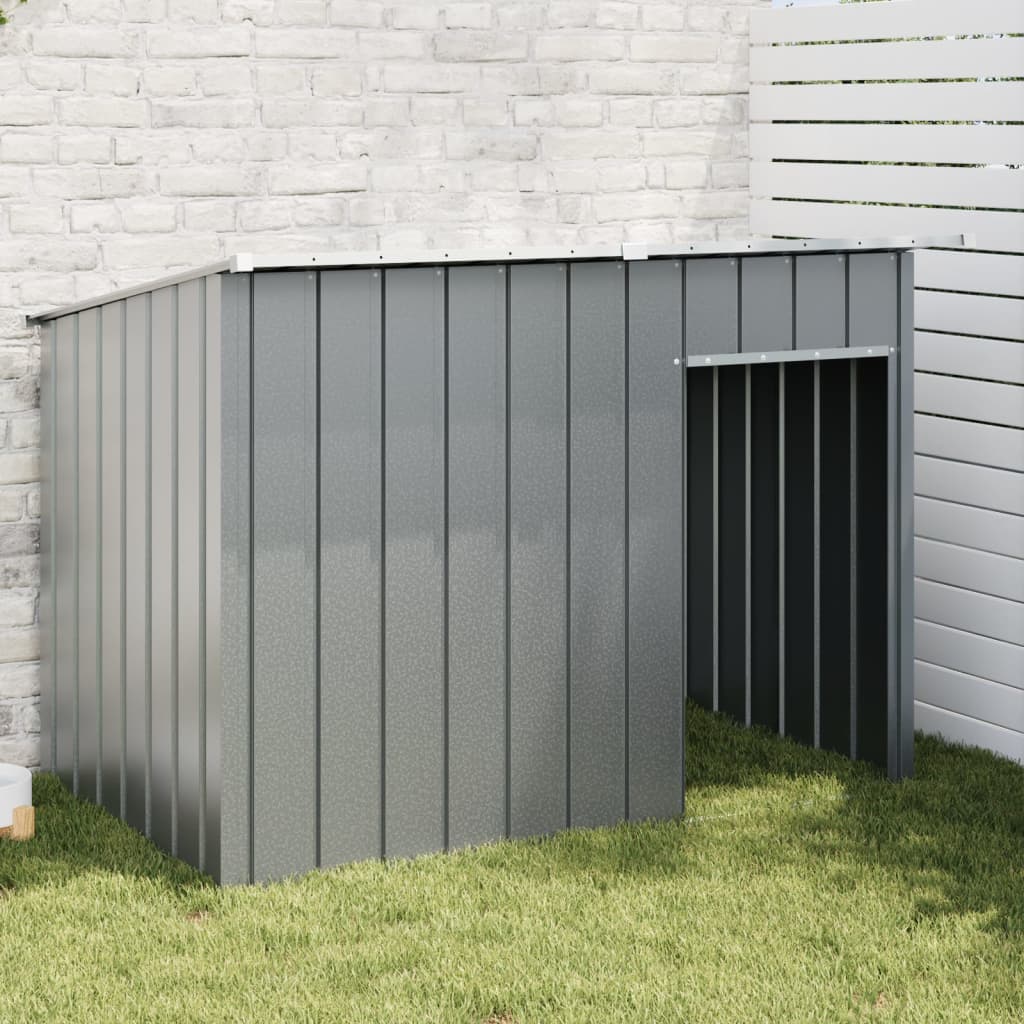 Dog House With Roof Anthracite Galvanised Steel