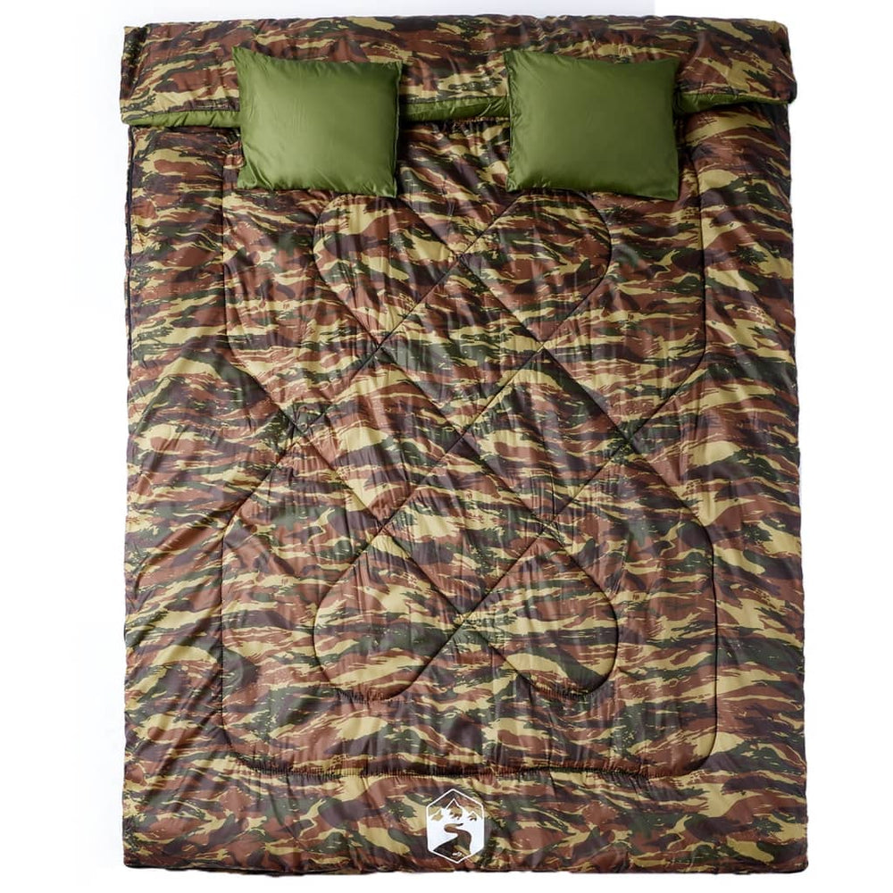 Double Sleeping Bag With Pillows For Adults Camping 3-4 Seasons