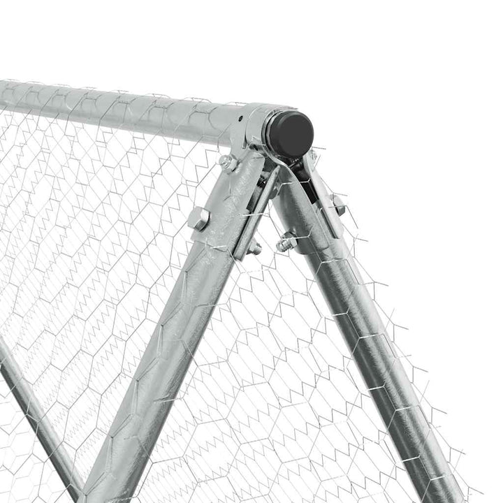 Chicken Cage Silver Galvanised Steel