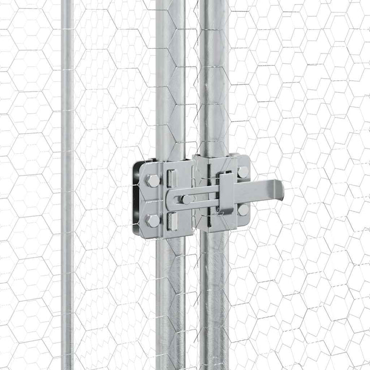 Chicken Cage Silver Galvanised Steel
