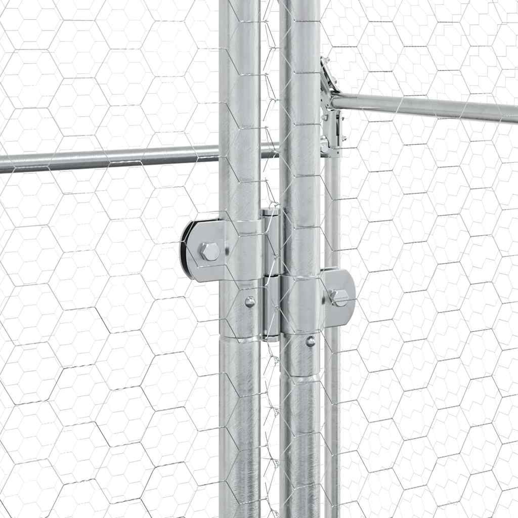 Chicken Cage Silver Galvanised Steel
