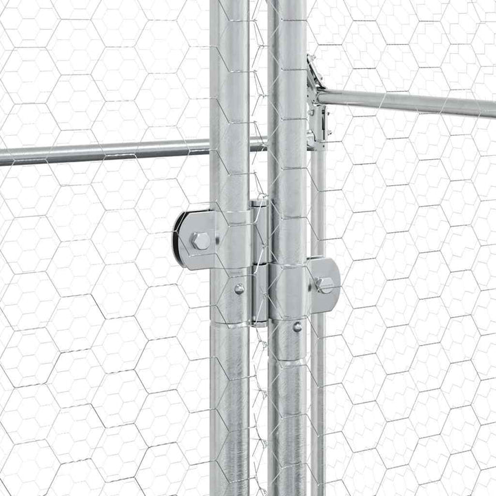 Chicken Cage Silver Galvanised Steel