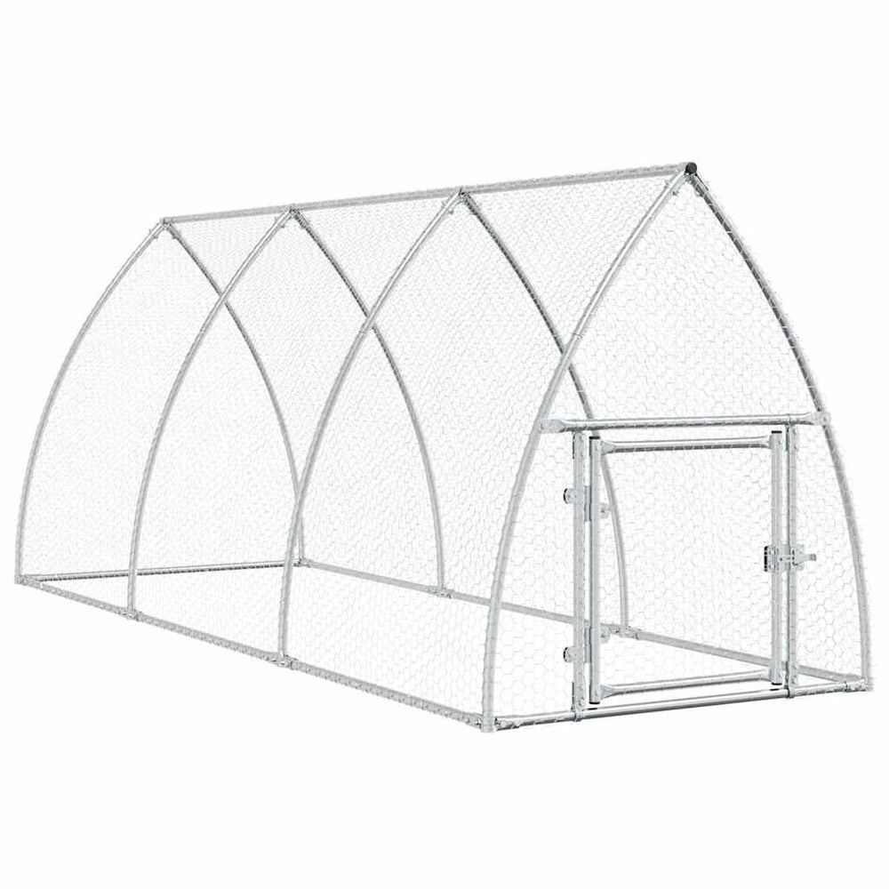 Chicken Cage Silver Galvanised Steel