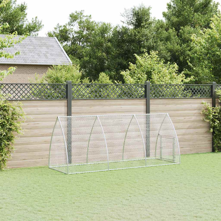 Chicken Cage Silver Galvanised Steel