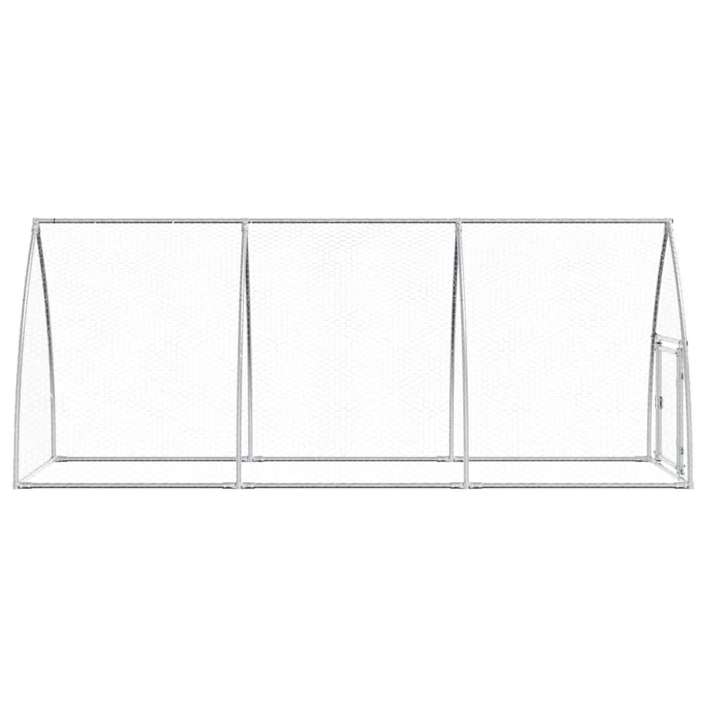 Chicken Cage Silver Galvanised Steel