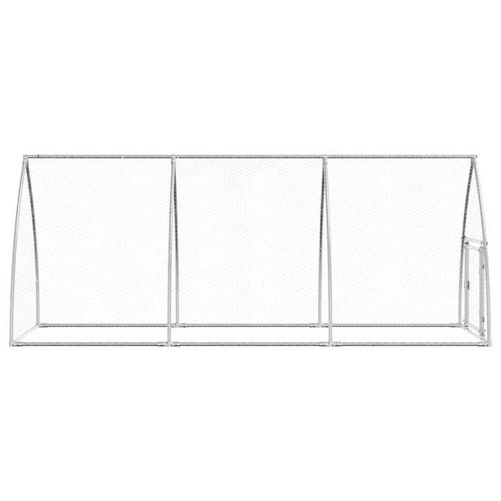 Chicken Cage Silver Galvanised Steel