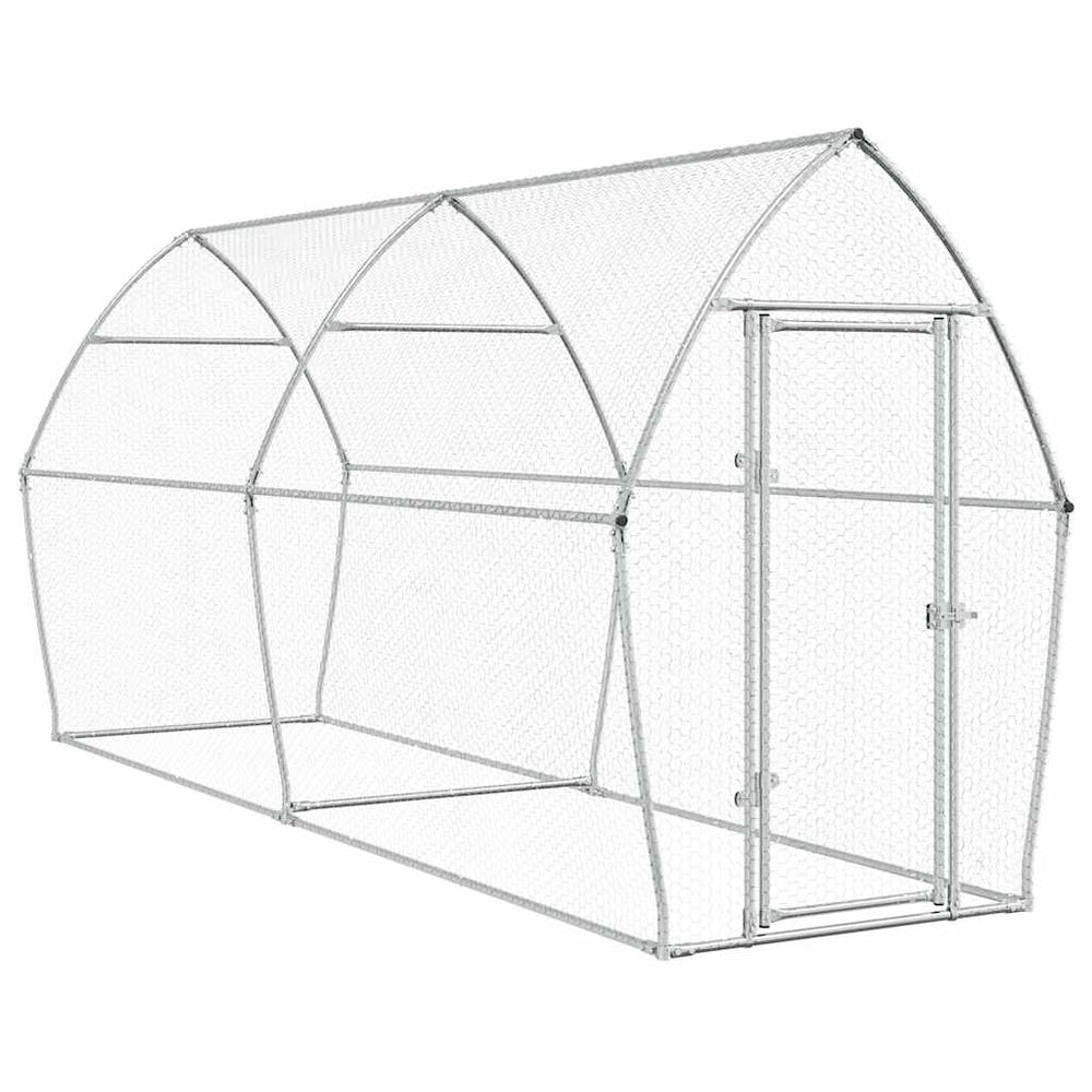 Chicken Cage Silver Galvanised Steel