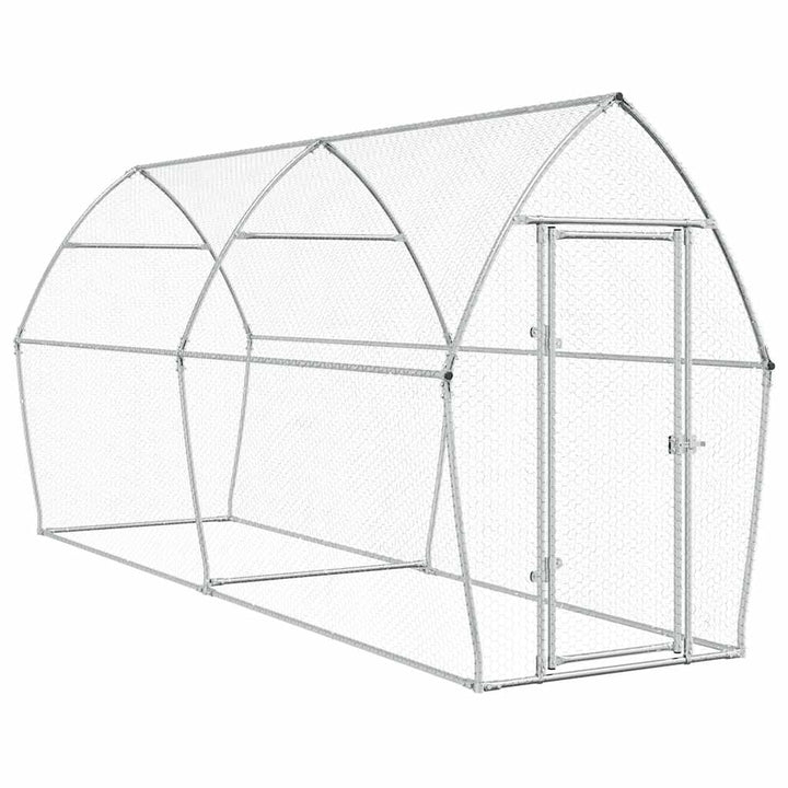 Chicken Cage Silver Galvanised Steel
