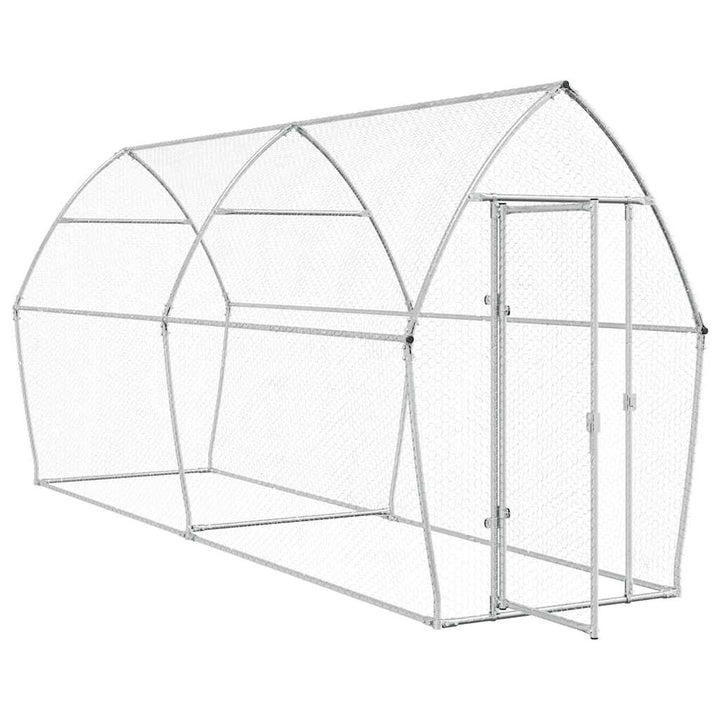Chicken Cage Silver Galvanised Steel