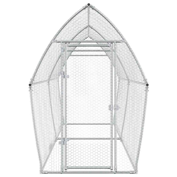 Chicken Cage Silver Galvanised Steel