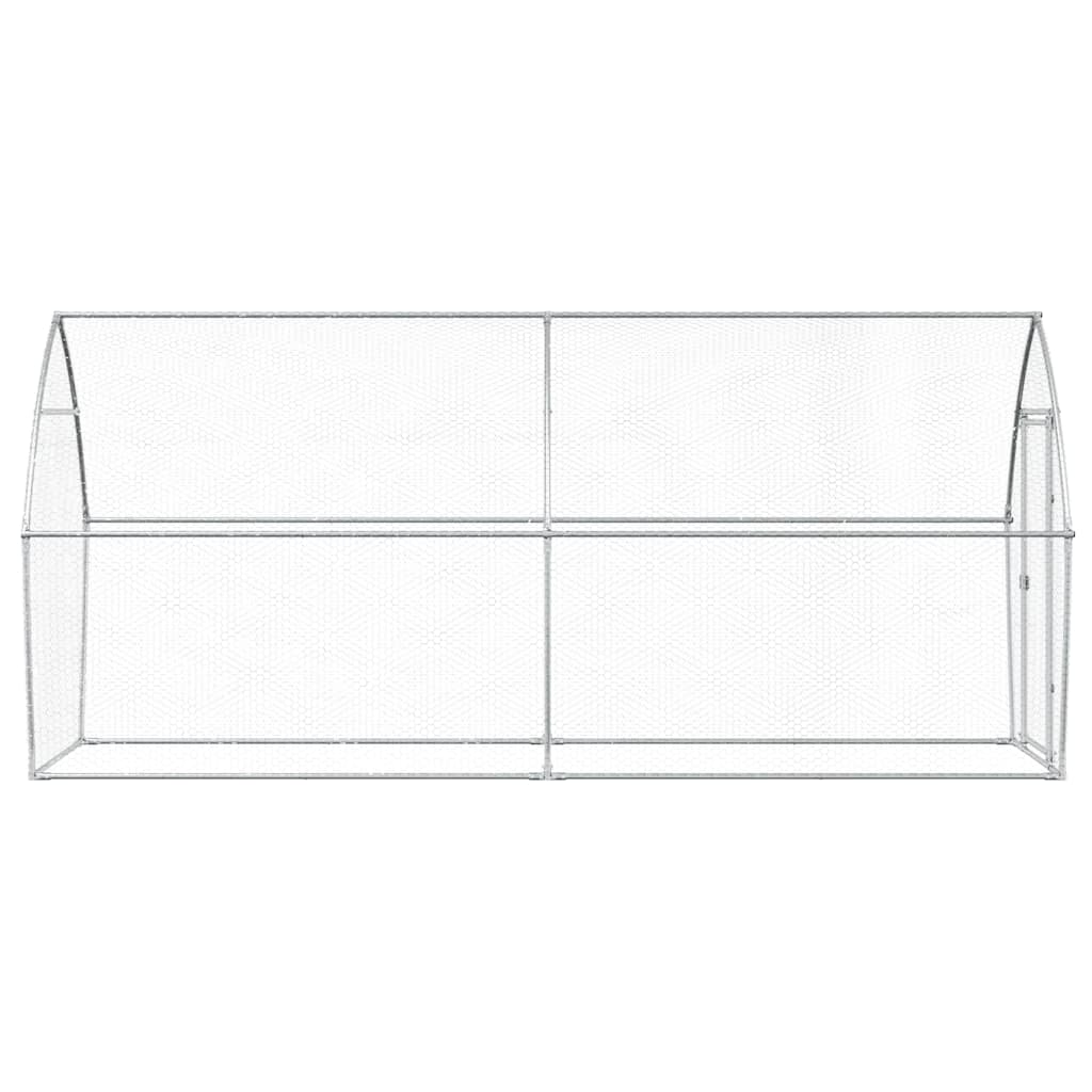 Chicken Cage Silver Galvanised Steel