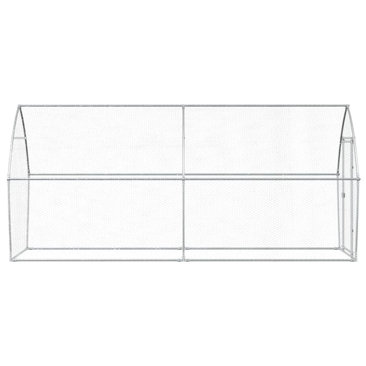 Chicken Cage Silver Galvanised Steel