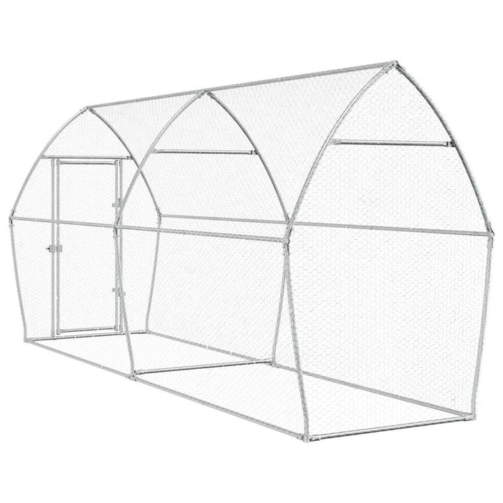 Chicken Cage Silver Galvanised Steel