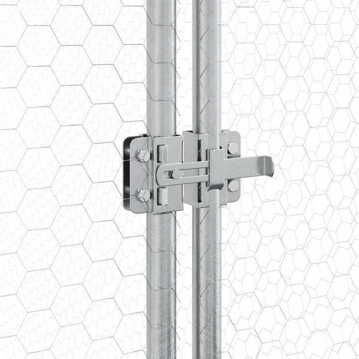 Chicken Cage Silver Galvanised Steel