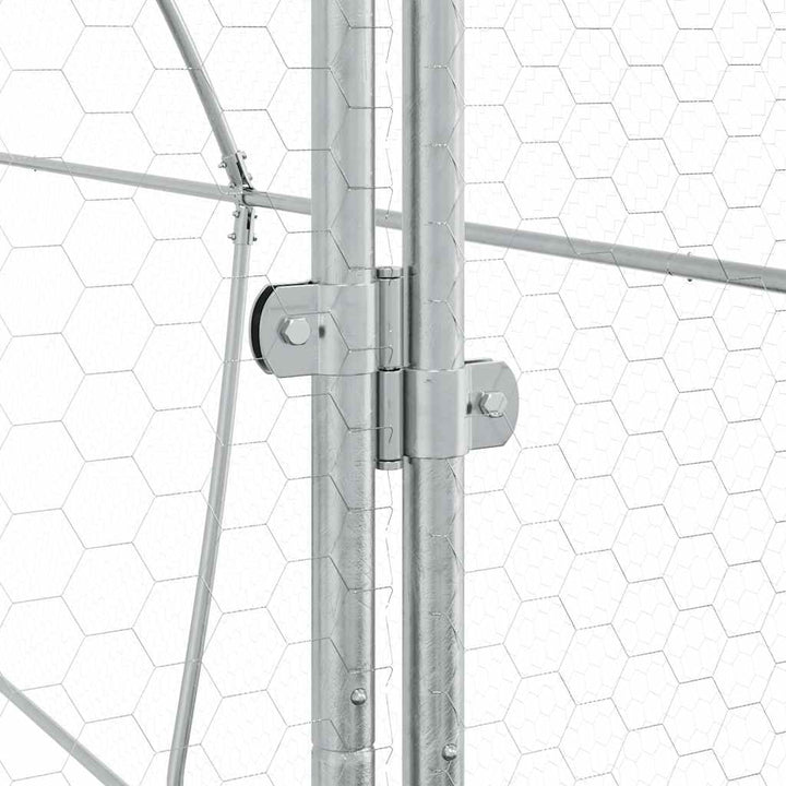 Chicken Cage Silver Galvanised Steel