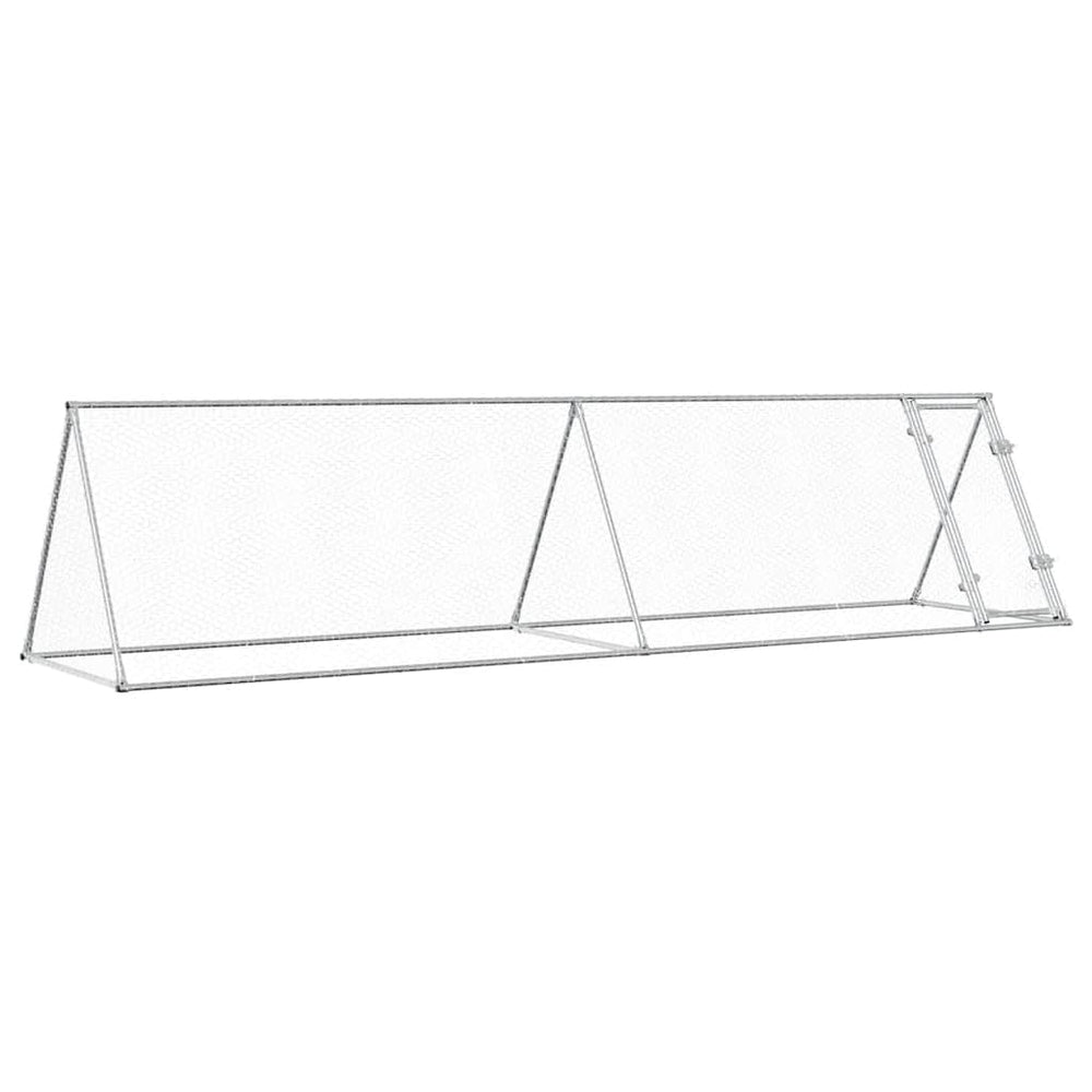 Chicken Cage Silver Galvanised Steel