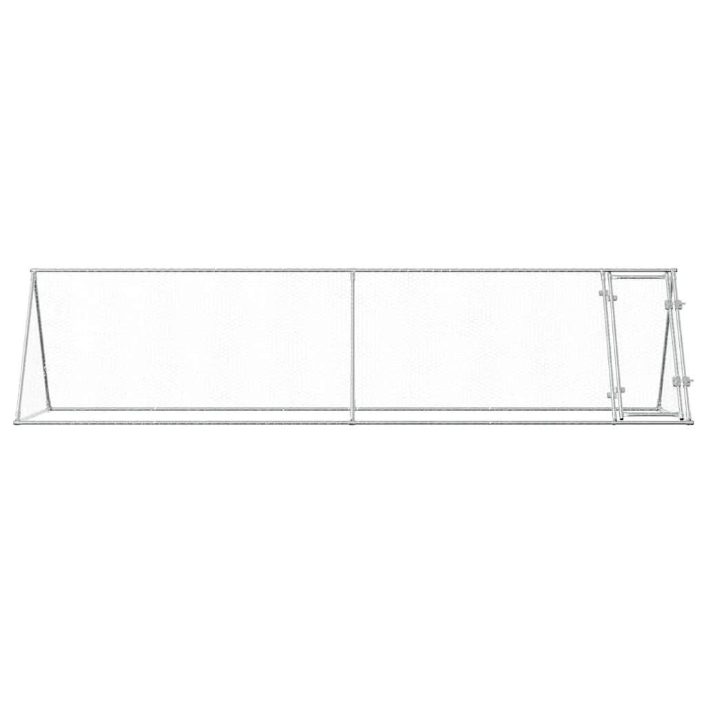 Chicken Cage Silver Galvanised Steel