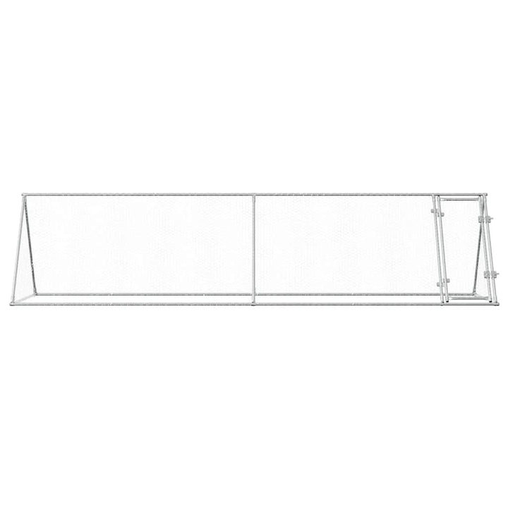 Chicken Cage Silver Galvanised Steel