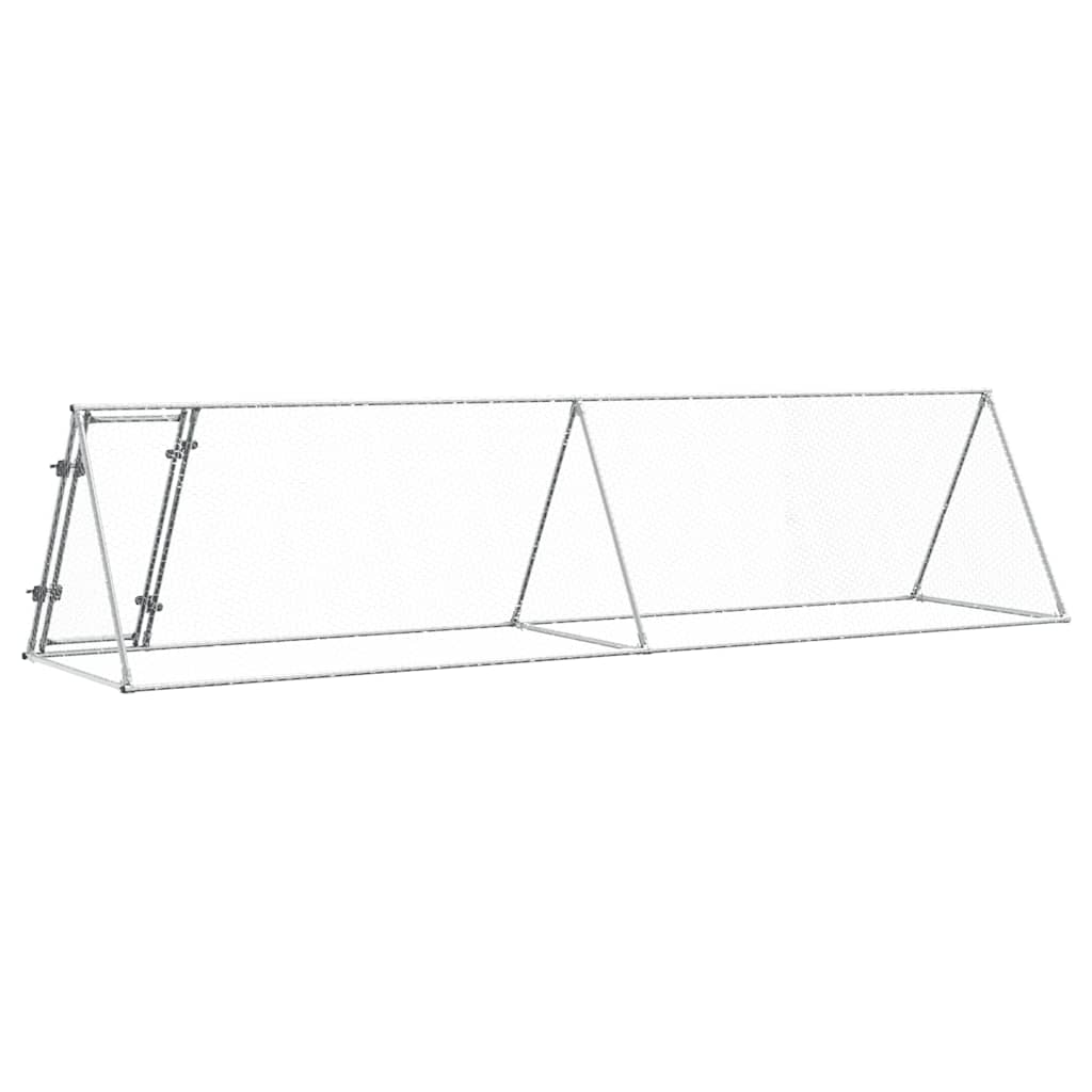 Chicken Cage Silver Galvanised Steel