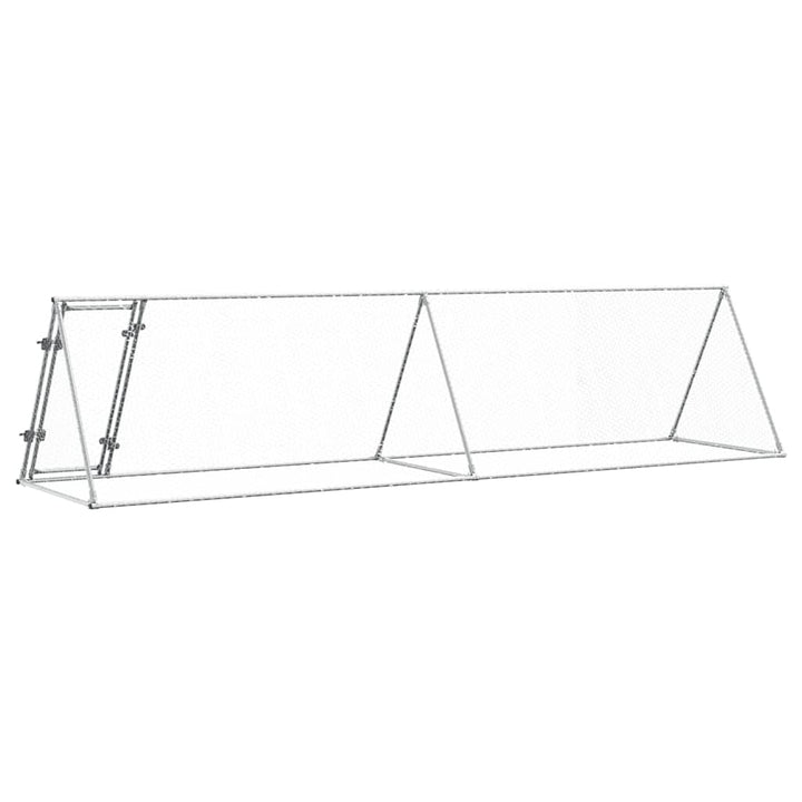 Chicken Cage Silver Galvanised Steel
