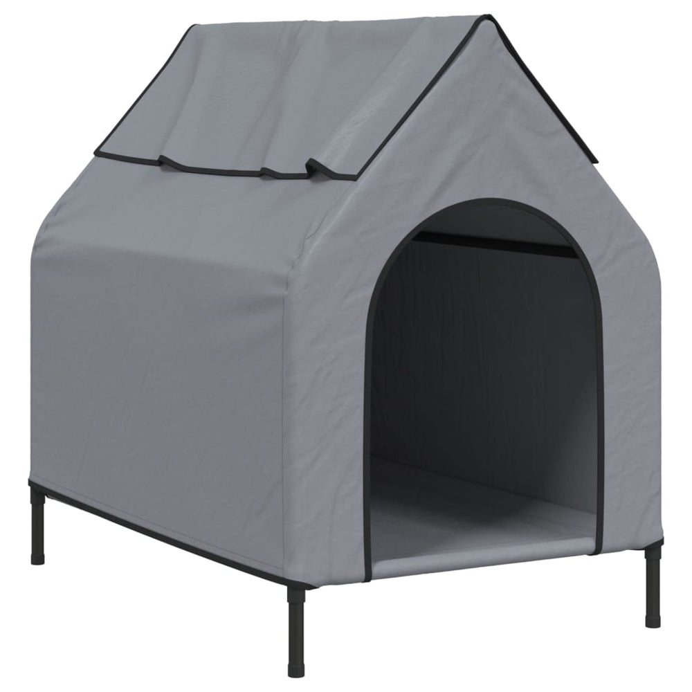 Dog House Light Grey Oxford Fabric And Steel