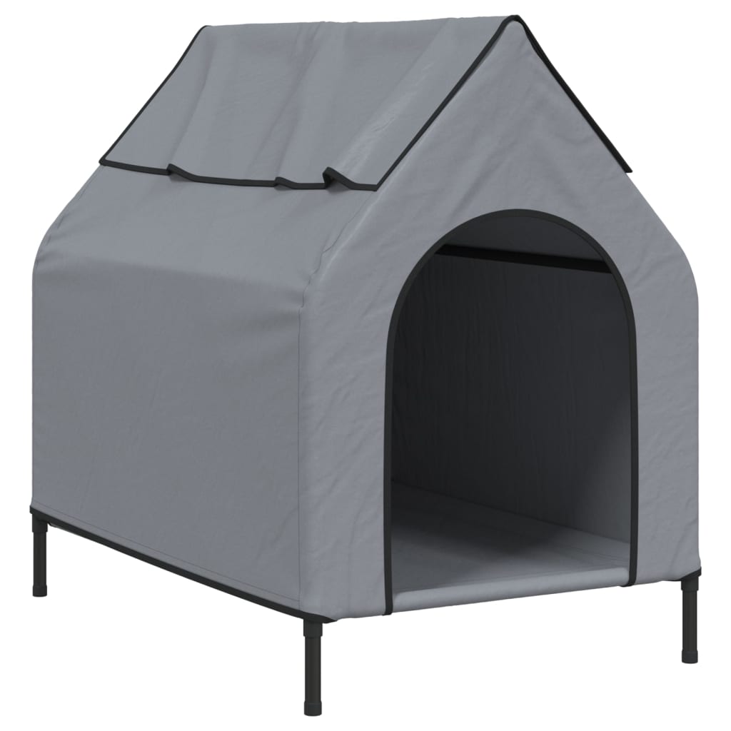 Dog House Light Grey Oxford Fabric And Steel