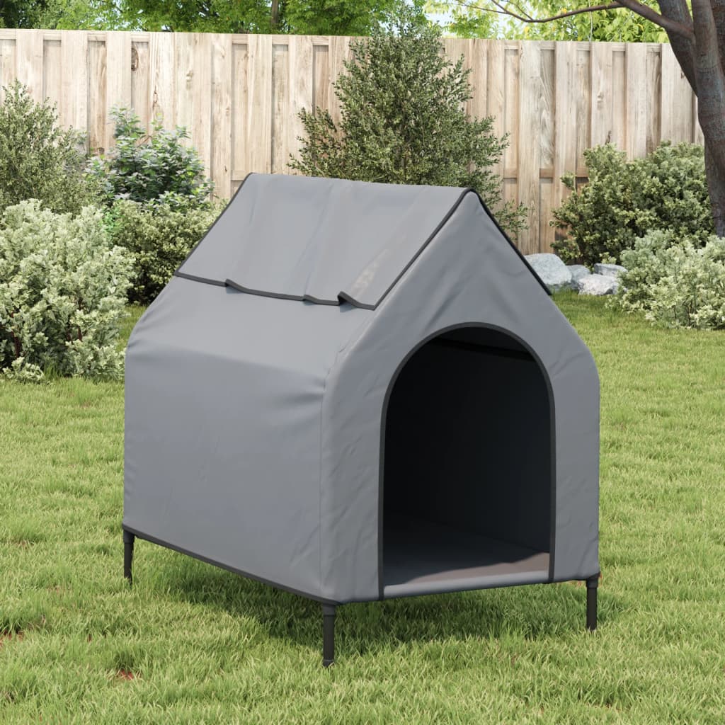 Dog House Light Grey Oxford Fabric And Steel