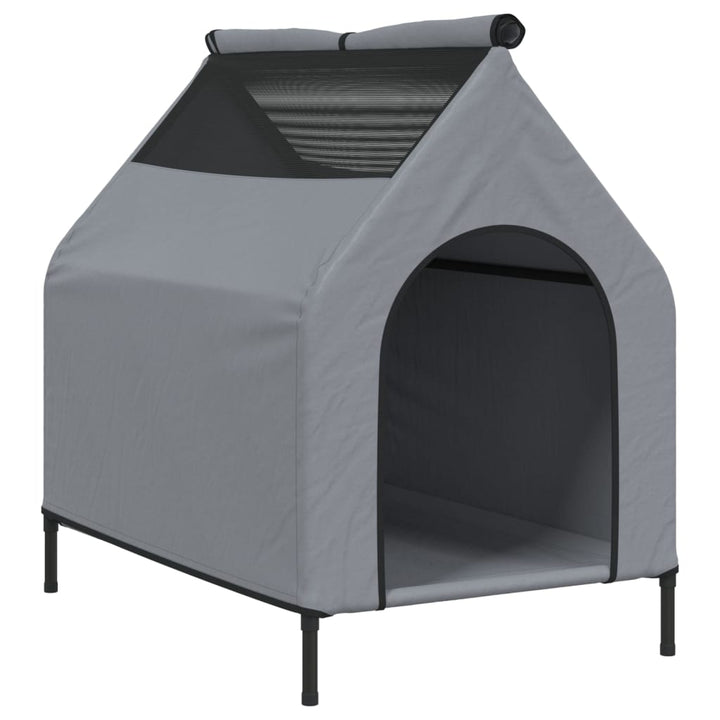 Dog House Light Grey Oxford Fabric And Steel