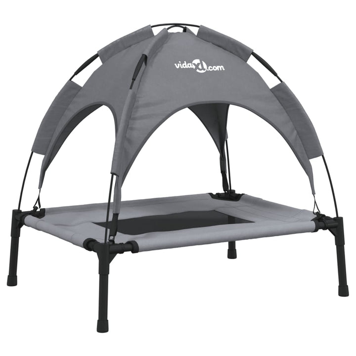 Dog Bed With Canopy Anthracite Oxford Fabric And Steel