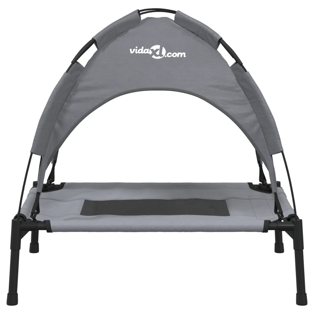 Dog Bed With Canopy Anthracite Oxford Fabric And Steel