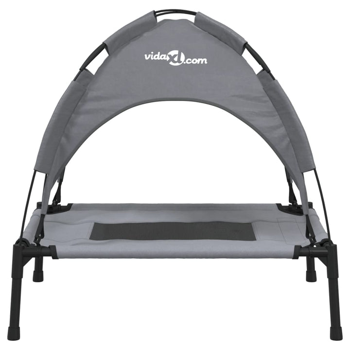 Dog Bed With Canopy Anthracite Oxford Fabric And Steel
