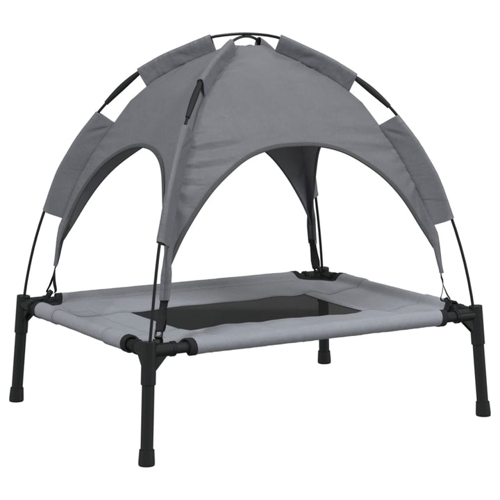 Dog Bed With Canopy Anthracite Oxford Fabric And Steel