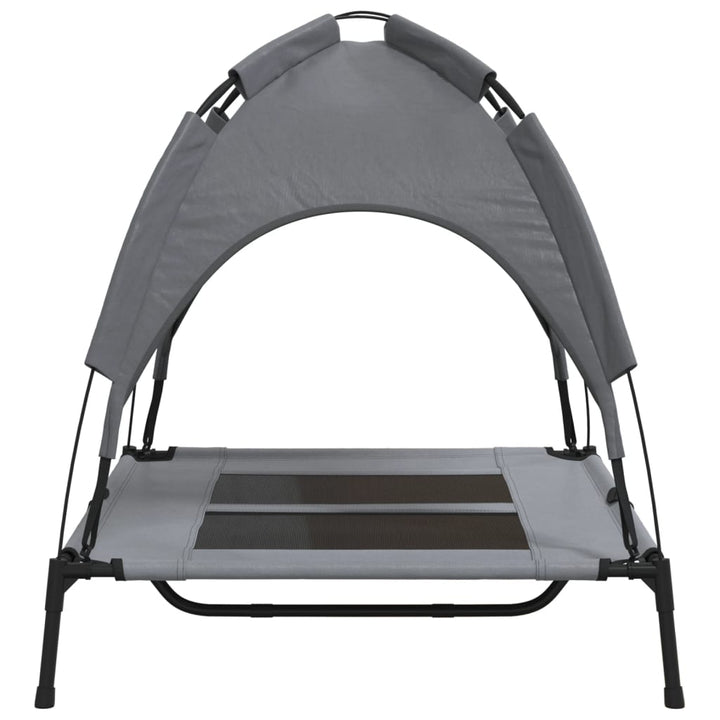 Dog Bed With Canopy Anthracite Oxford Fabric And Steel