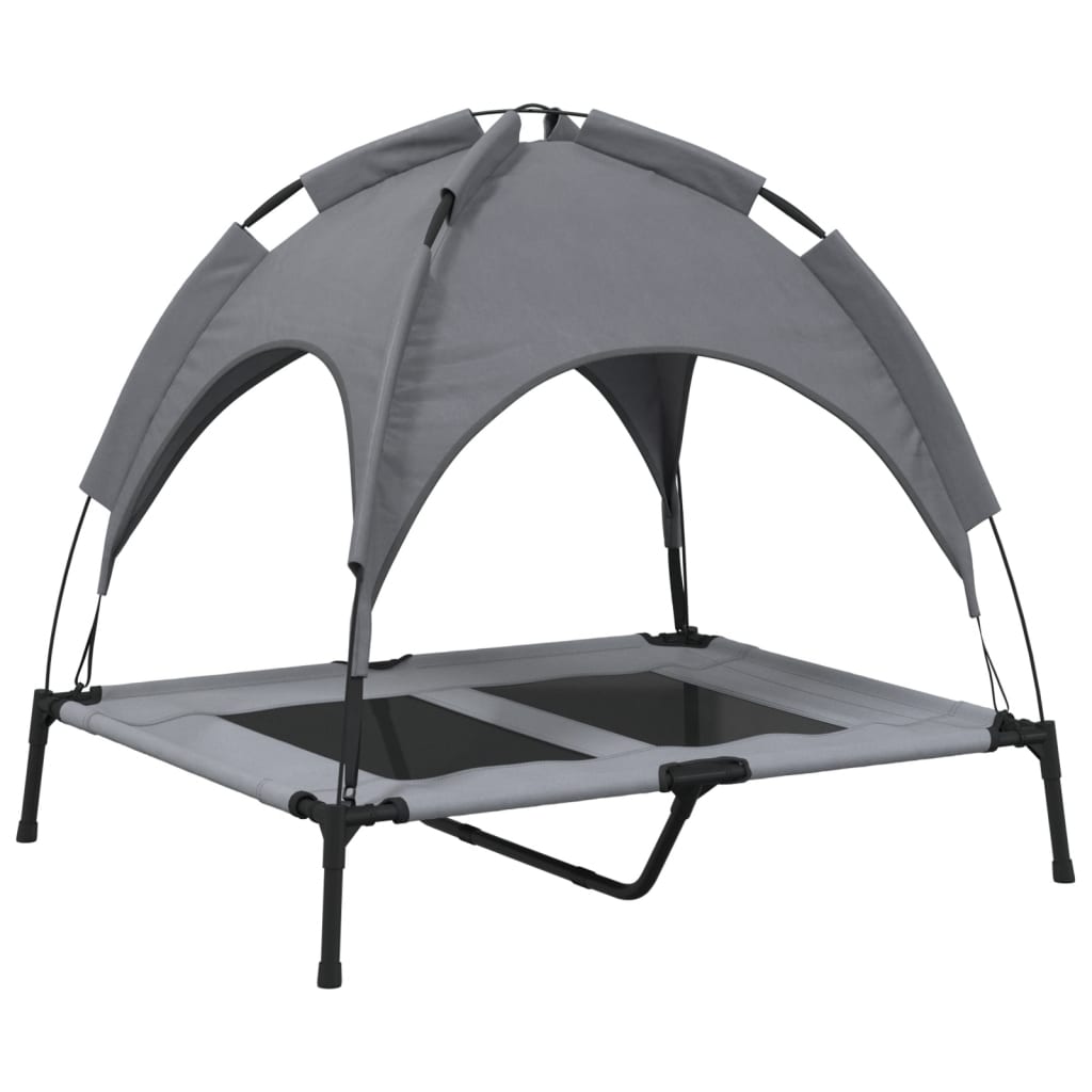 Dog Bed With Canopy Anthracite Oxford Fabric And Steel