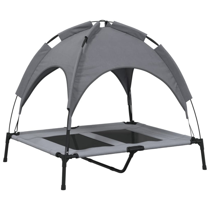 Dog Bed With Canopy Anthracite Oxford Fabric And Steel