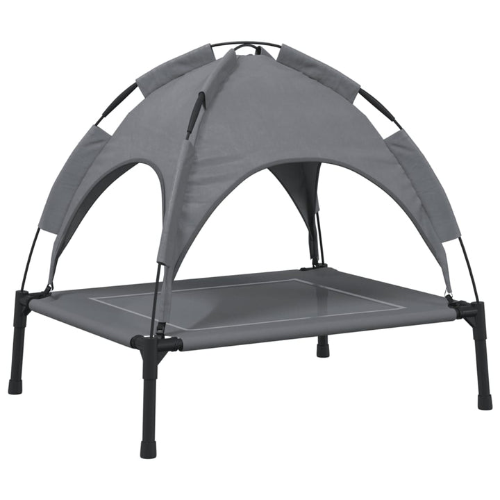 Dog Bed With Canopy Anthracite Oxford Fabric And Steel