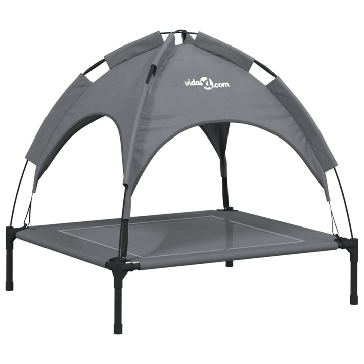 Dog Bed With Canopy Anthracite Oxford Fabric And Steel