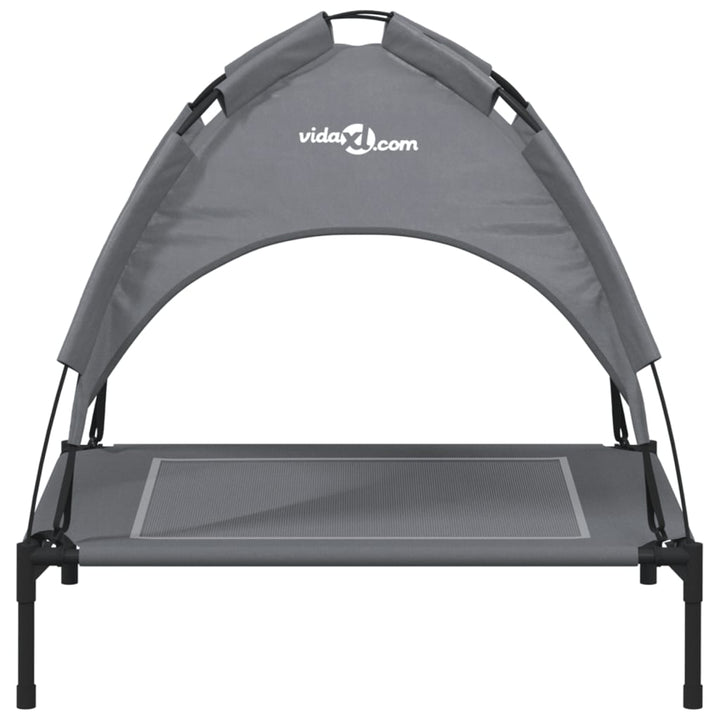 Dog Bed With Canopy Anthracite Oxford Fabric And Steel